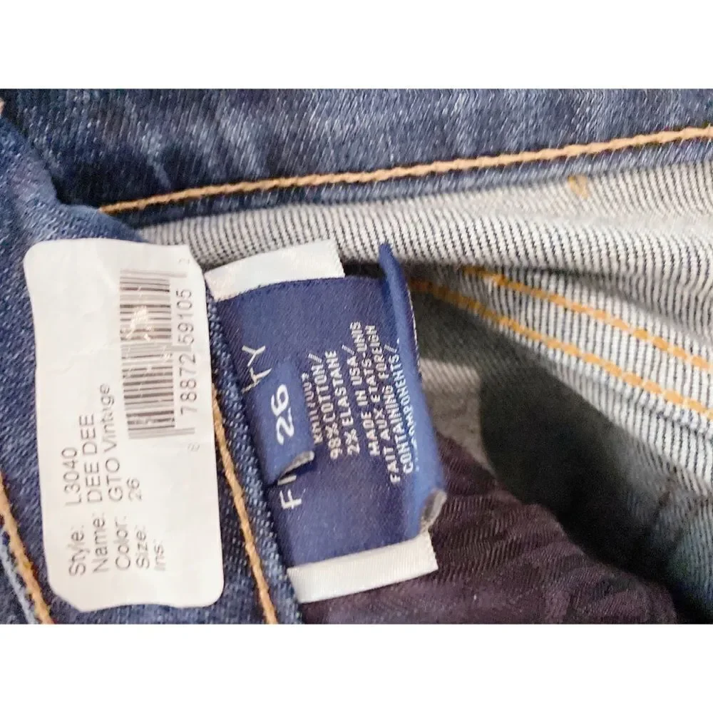 Fidelity Dee Dee girlfriend Jeans GTO Vintage